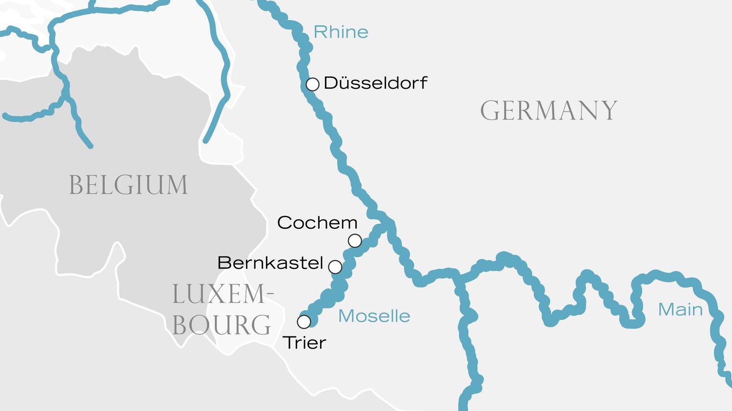 All of our Riverside Routes | Riverside Luxury Cruises